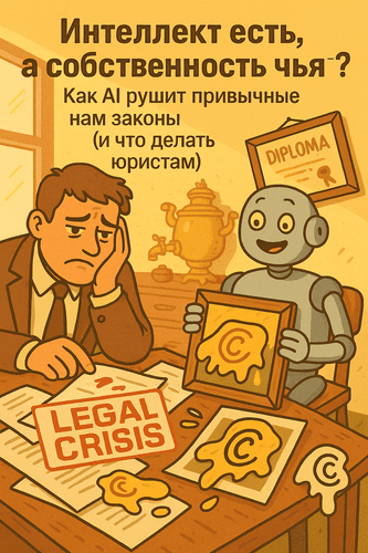 Интеллект есть, а собственность чья? Как AI рушит привычные нам законы (и что делать юристам)
